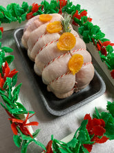 Load image into Gallery viewer, Boneless 1.5kg Whole Fresh Chicken stuffed with pork and apricot sausage meat. SPECIAL OFFER
