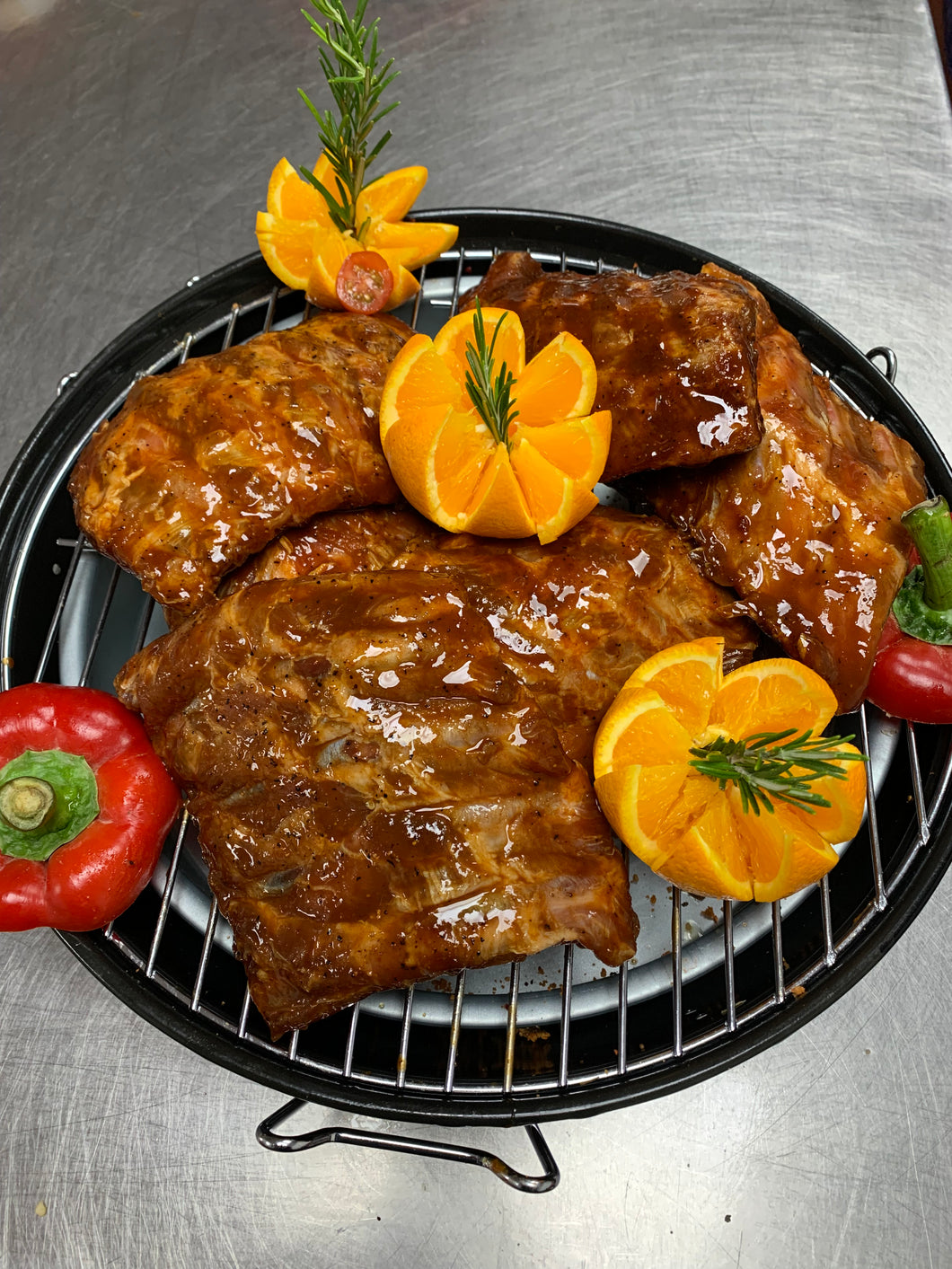 Hickory smoked BBQ Rack of Baby back ribs SPECIAL OFFER