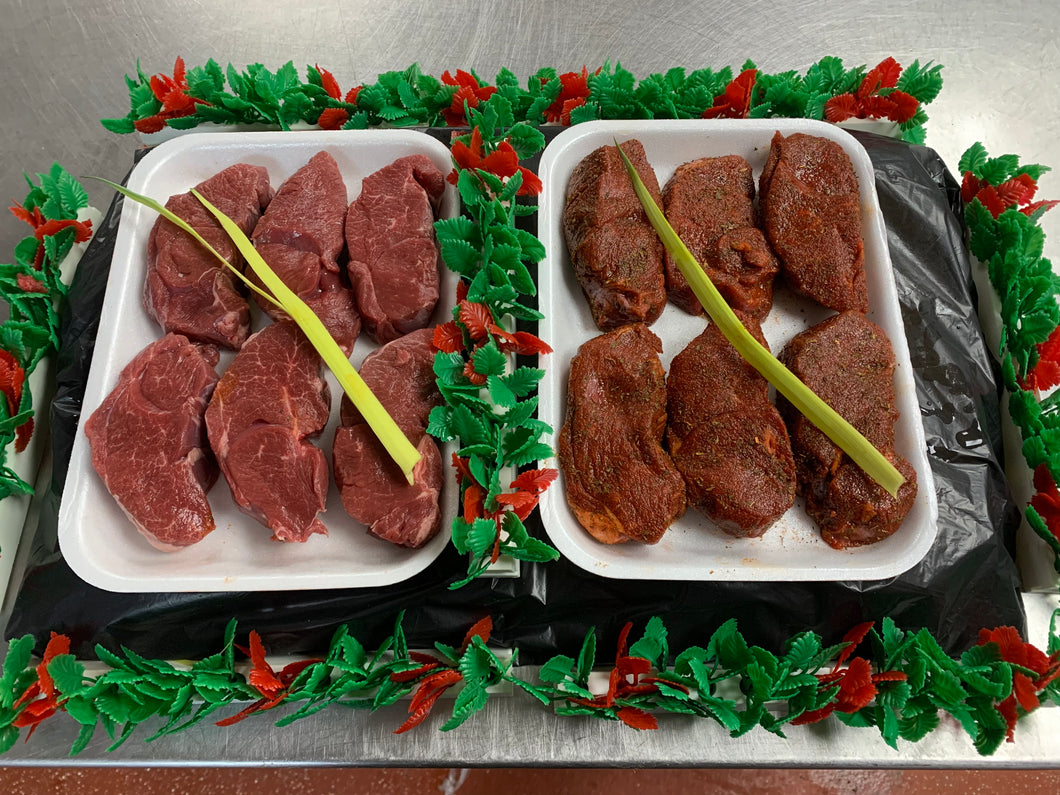 English boneless Lamb leg steaks